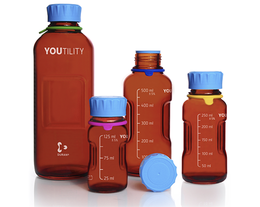 DWK Duran YOUTILITY Amber Glass Bottles
