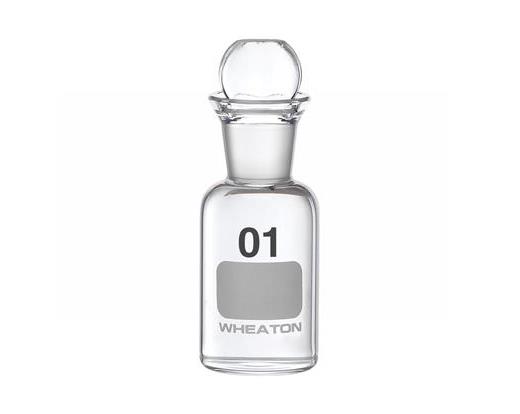 60mL B.O.D. Glass Bottles, Pennyhead Stopper DWK Wheaton