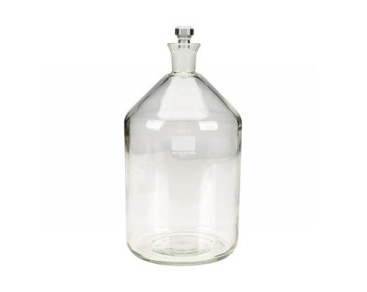 2 Liter B.O.D. Bottle, Glass Robotic Stopper, Wheaton