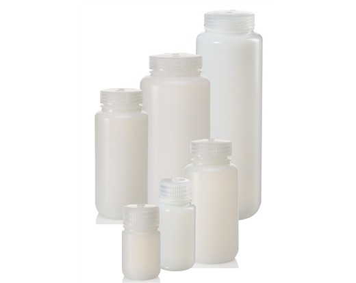 Nalgene™ Wide-Mouth HDPE Economy Bottles with Closure