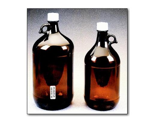 Narrow-mouth Boston Amber Glass Jug
