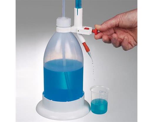 Splint proof automatic titrating burette in use
