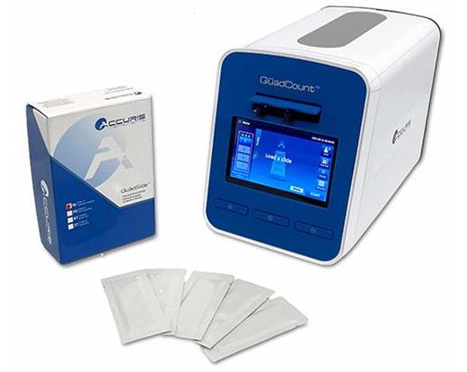 QuadCount Automated Cell Counter with slides