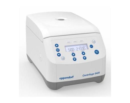 Centrifuge 5425, non-refrigerated, with Rotor FA-24x2, keypad, and Repeater M4