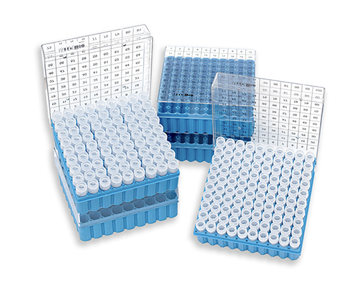 Polycarbonate Cryogenic Boxes with Hinged Lid