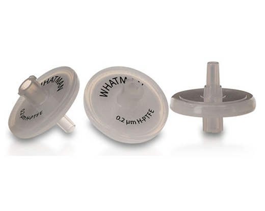 Hydrophilic polytetrafluoroethylene (H-PTFE) syringe filters