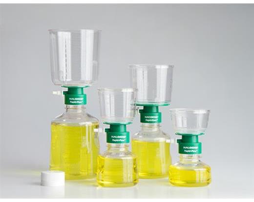 NALGENE 121 Sterilization Filter Units – 115mL Capacity, low-profile, polystyrene housing; CN m