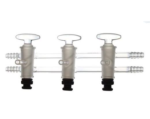 3-place vacuum gas manifold