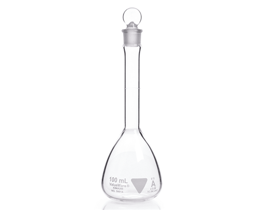 KIMBLE ValueWare Volumetric Flasks with Glass Stopper