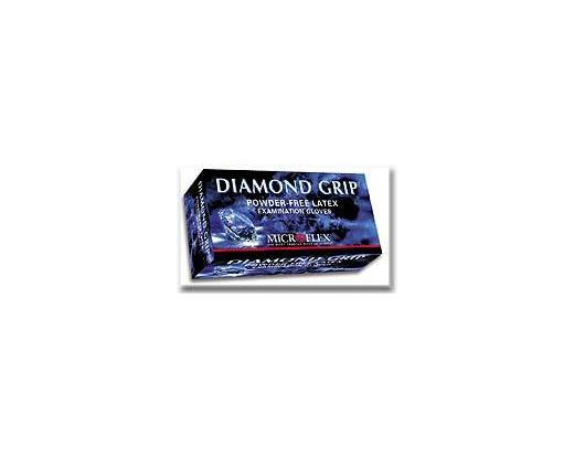 Diamond Grip<font size=-1><sup>TM</sup></font> Powder-Free Latex Exam Gloves