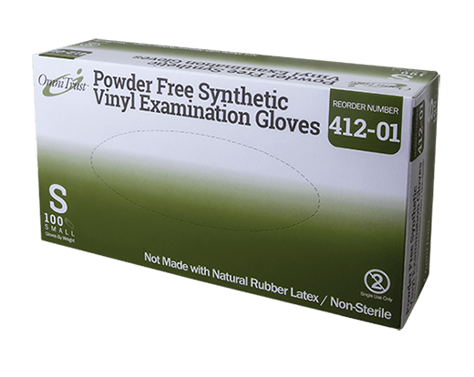 OmniTrust #412 Series Vinyl Powder Free Examination Glove