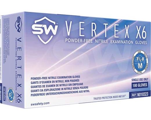 Vertex X6 Nitrile Exam Gloves