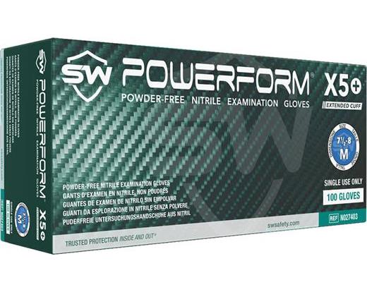 PowerForm X5+ Nitrile Long-cuff Gloves