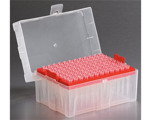 20µL LTS Compatible Pipet Tip Racked Red