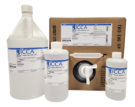 SODIUM HYDROXIDE, 0.0500 (&amp;#177;0.00001) Normal, (N/20), Ricca