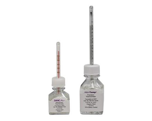 Frio-temp refrigerator bottle thermometers