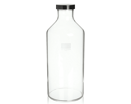Roller bottle With 51mm Black Phenolic Screw Cap With Shallow Skirt and White Styrene-butadiene Rubb