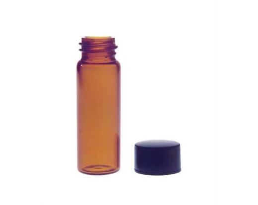 Amber Sample Vial with Unattached Screw Cap