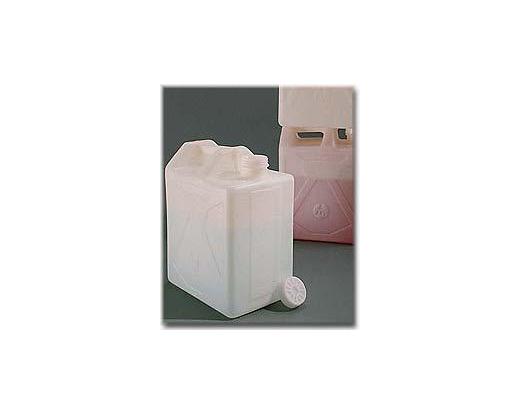 NALGENE&amp;reg; 2214 Rectangular Carboy, high-density polyethylene; white polyethylene closure