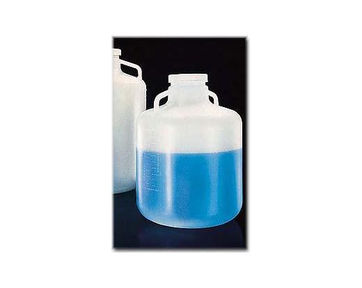 NALGENE&amp;reg; 2234 Wide-Mouth Carboys with Handles, low-density polyethylene; white polypropylene scr