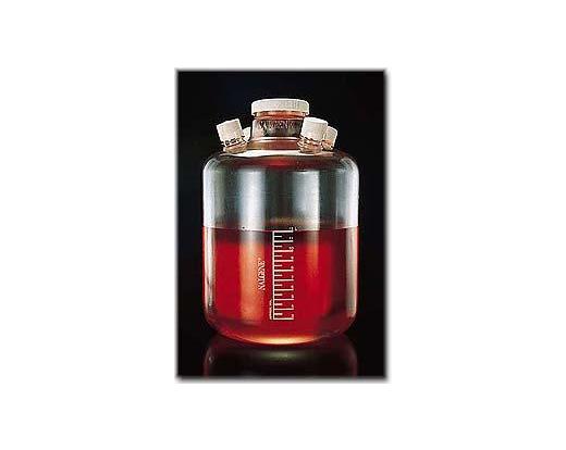 NALGENE&amp;reg; 2600 Culture Vessel with Ports, polycarbonate; white polypropylene closures