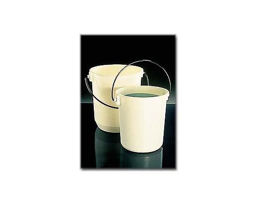NALGENE&amp;reg; 7012 Buckets, white polypropylene; nylon-coated wire bail.
