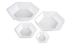 Plastic Hexagonal Dishes