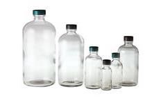 Bottle, Clear, Boston Round