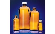 DWK Wheaton Amber Boston Round Bottles
