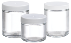 WHEATON Clear Straight Sided Jar Group