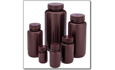 Wide-mouth Amber HDPE Lab Bottles