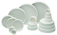 WHEATON White Polypropylene Screw Caps