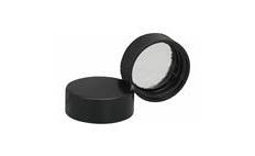 Closure, Screw Cap, Phenolic, Black, Metal Foil Liner, Not Autoclavable, Wheaton