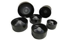 Closure, Screw Cap, Phenolic, Black, PE Poly Seal Liner, Not Autoclavable