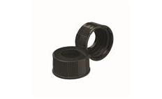 Closure, Screw Cap, Phenolic, Black, Open Top, Without Liner, Autoclavable, Wheaton