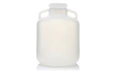 EZLabpure 10L Wide Mouth Polypropylene Carboy with White Cap