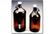 Narrow-mouth Boston Amber Glass Jug