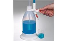 Splint proof automatic titrating burette in use