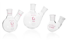KIMBLE Angled Two Neck Round Bottom Flask