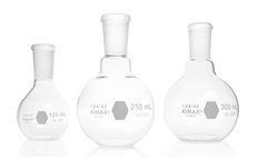 KIMBLE KIMAX Flat Bottom Short Neck Boiling Flask