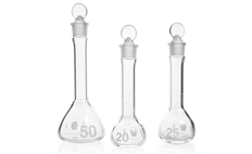 Class A KIMBLE KIMAX Heavy Duty Wide-Mouth Volumetric Flasks