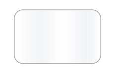 Satin Cloth Label; White