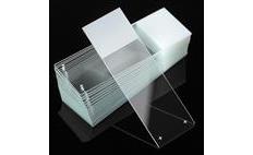 Diamond White Glass Charged Slides with 90° Corners