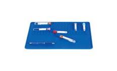 Lab mat with Gridded Surface for tube staging