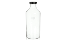 Roller bottle With 51mm Black Phenolic Screw Cap With Shallow Skirt and White Styrene-butadiene Rubb