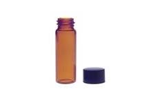 Amber Sample Vial with Unattached Screw Cap