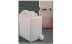 NALGENE&amp;reg; 2214 Rectangular Carboy, high-density polyethylene; white polyethylene closure