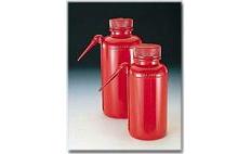 NALGENE&amp;reg; 2408 Unitary<font size=-1><sup>TM</sup></font> Safety Wash bottles, red low-density pol