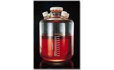 NALGENE&amp;reg; 2600 Culture Vessel with Ports, polycarbonate; white polypropylene closures