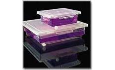NALGENE&amp;reg; 5705 Staining Boxes, polymethylpentene box; polypropylene copolymer cover; low-density